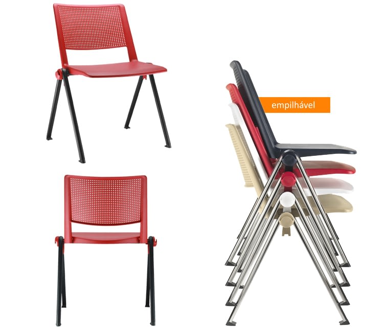 Coletivas - Nossa linha de cadeiras coletivas se destacam pela leveza, praticidade e design contemporâneo 2