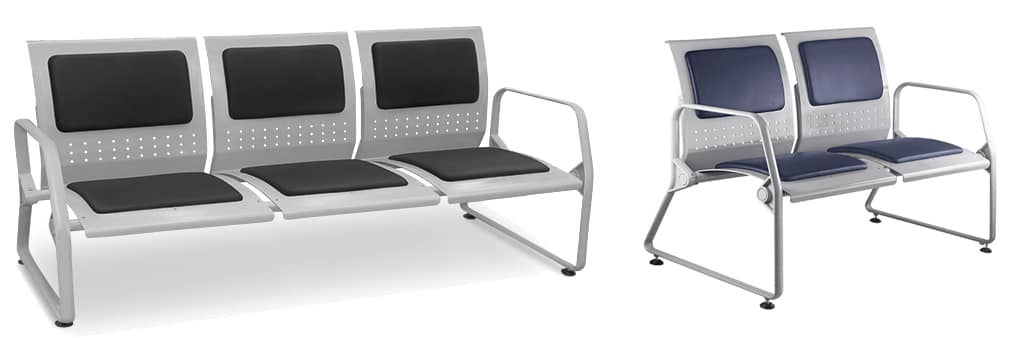 H Long 10 hmob for office Banqueta alta com assento e encosto disposto em monobloco