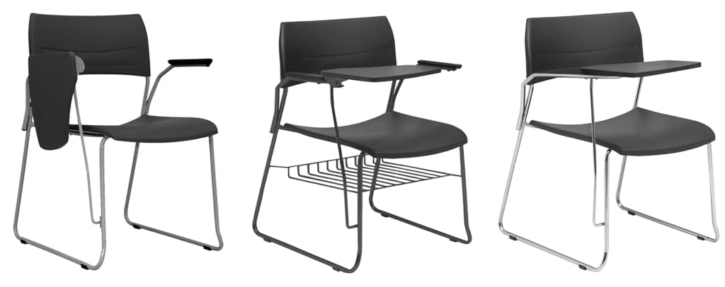 H Poli 60 H MOB Estrutura em formato trapezoidal em tubo de aço carbono com acabamento cromado ou em pintura eletrostática