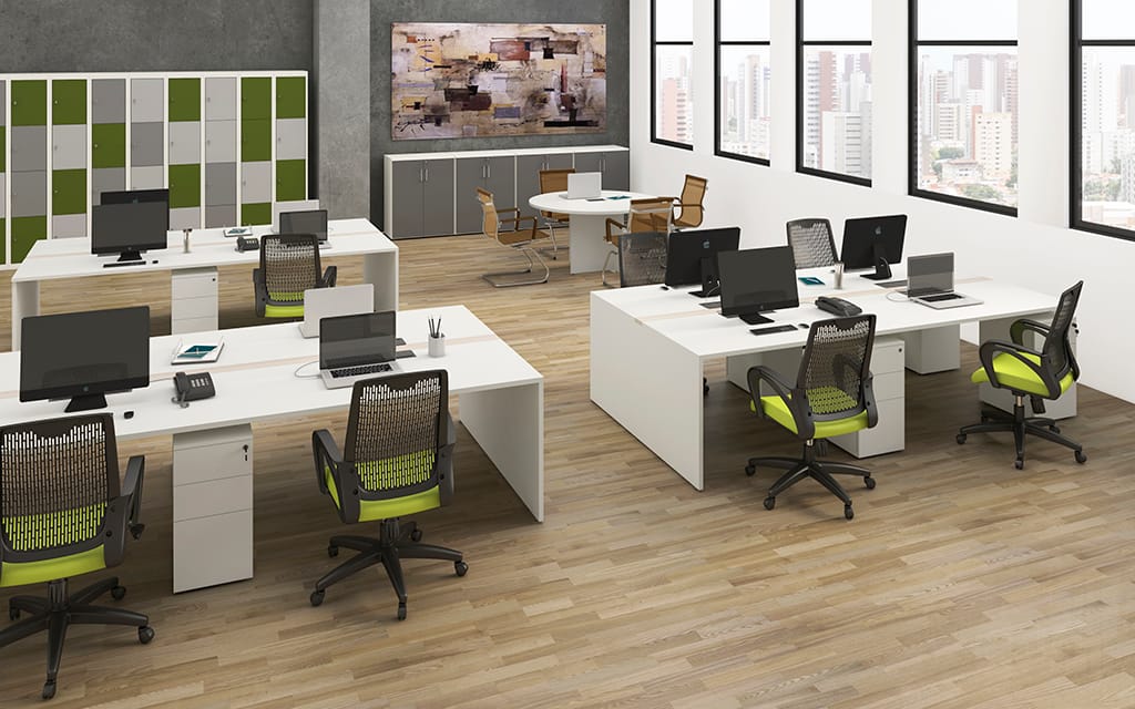 Staff Argila Estrutura em painel reto vertical hmob for offices