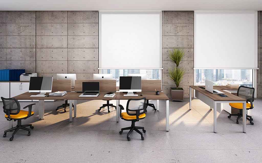 hmob for office Staff Branco Artico e Noce Amendoa