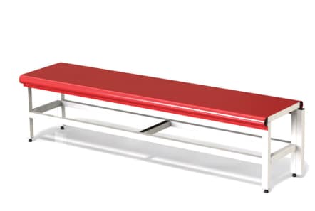 Banco - assento em aço - dim. (mm) 360(H) x 1560(L) x 368(P)
