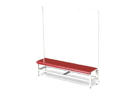 Cabideiro para bancos - dim. (mm) 1600(H) x 1550(L) x 25(P)